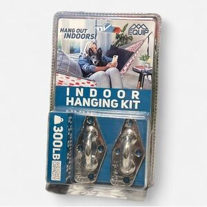 300 Lbs! Indoor Hammock Hanging Kit Stainless Steel For Wall Studs NEW! Screws!